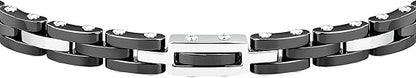 Bracciale Sector Uomo Acciaio Ceramica Nera _SAFR52