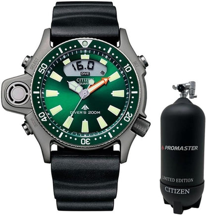 Orologio Citizen Uomo Acciaio Silicone Nero Promaster Diver's Verde LIMITED EDITION _JP2007-17X