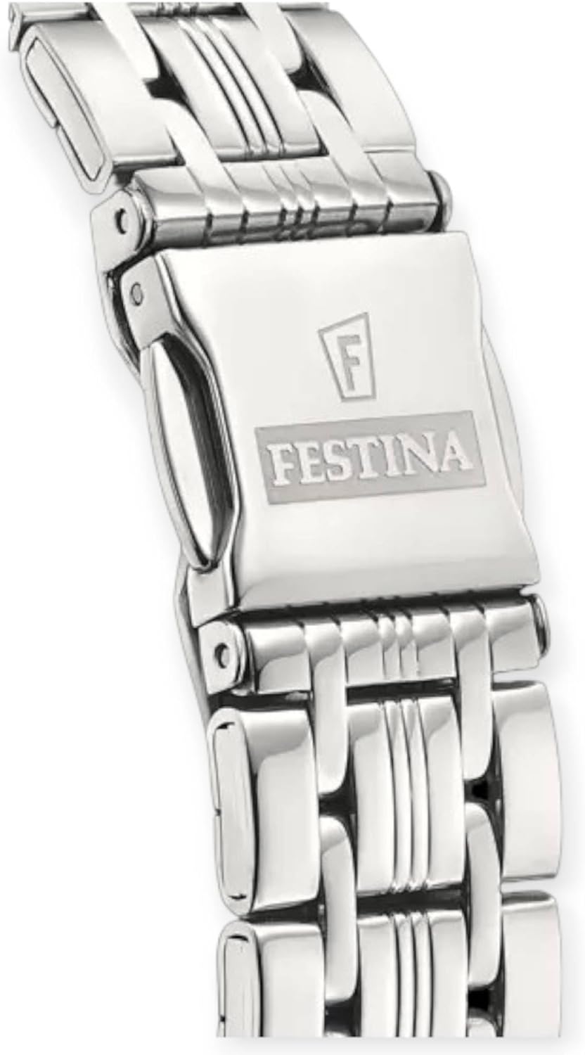 Orologio Festina Donna Acciaio Argentato indicatori Numeri Romani e a Diamanti _F16940-A