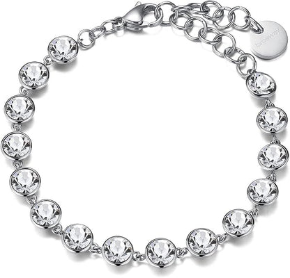 Brosway Affinity Damenarmband aus silbernem Stahl und Zirkonen BFF184