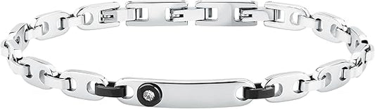 Bracciale Morellato Motown Uomo Acciaio Silver Zircone _SALS126