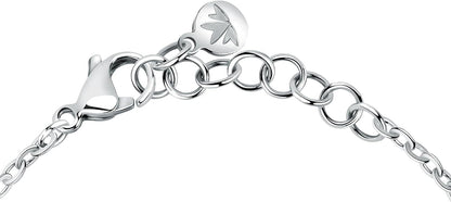 Bracciale Morellato Donna Acciaio Dettaglio Triangolo Madreperla Argento SAWY12