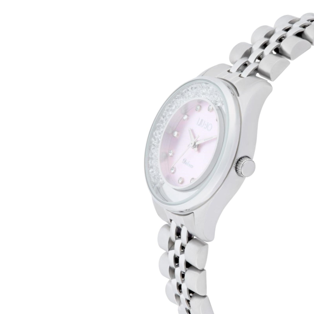 Orologio Liu Jo Dancing Elvy Donna Acciaio Silver Quadr. Rosa _TLJ2663