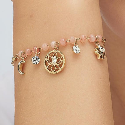 Bracciale Brosway CHAKRA Donna Acciaio Gold Simbolo Fiore Loto Calcedonio Rosa _BHKB137