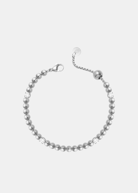 Bracciale Liu Jo Donna Acciaio Silver Sfere e Zirconi _LJ2986