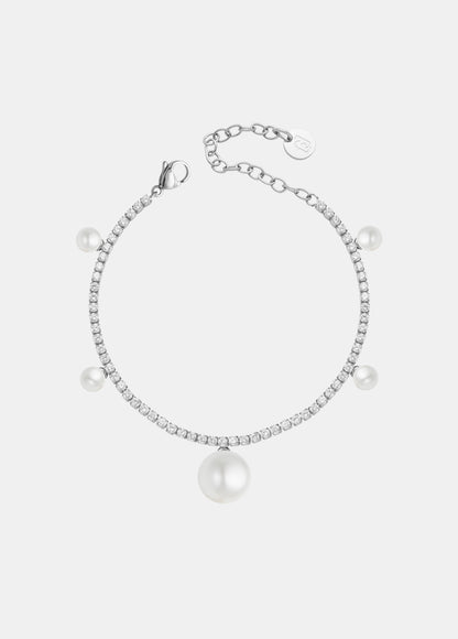 Bracciale Liu Jo Donna Acciaio Silver Tennis Perle _LJ3019
