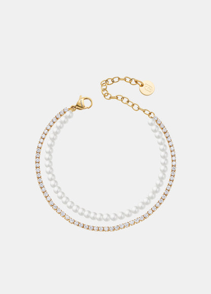 Bracciale Liu Jo Donna Acciaio Gold Perle e Brill _LJ3027