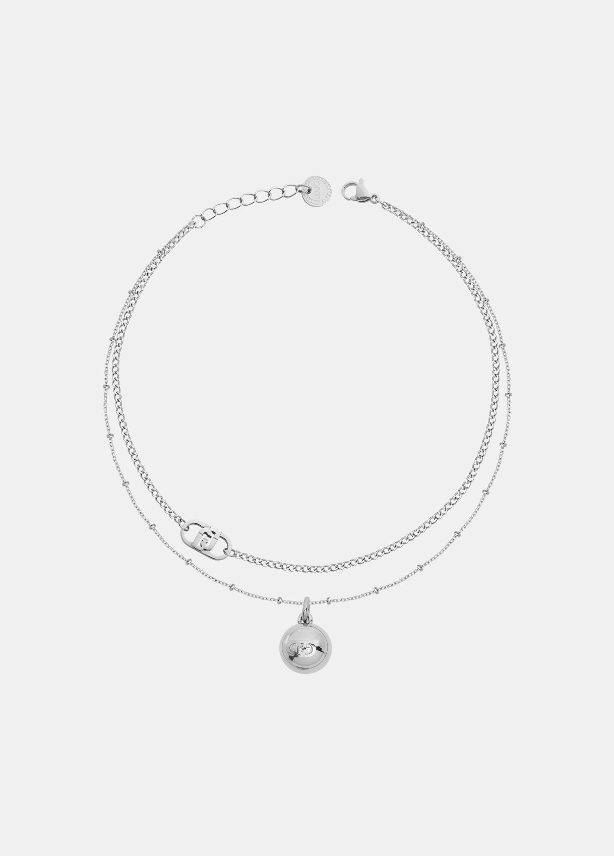 Collana Liu Jo Donna Acciaio Silver Multifilo Charm _LJ3039