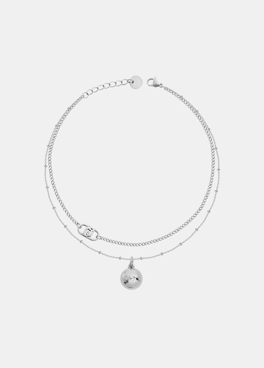 Collana Liu Jo Donna Acciaio Silver Multifilo Charm _LJ3039