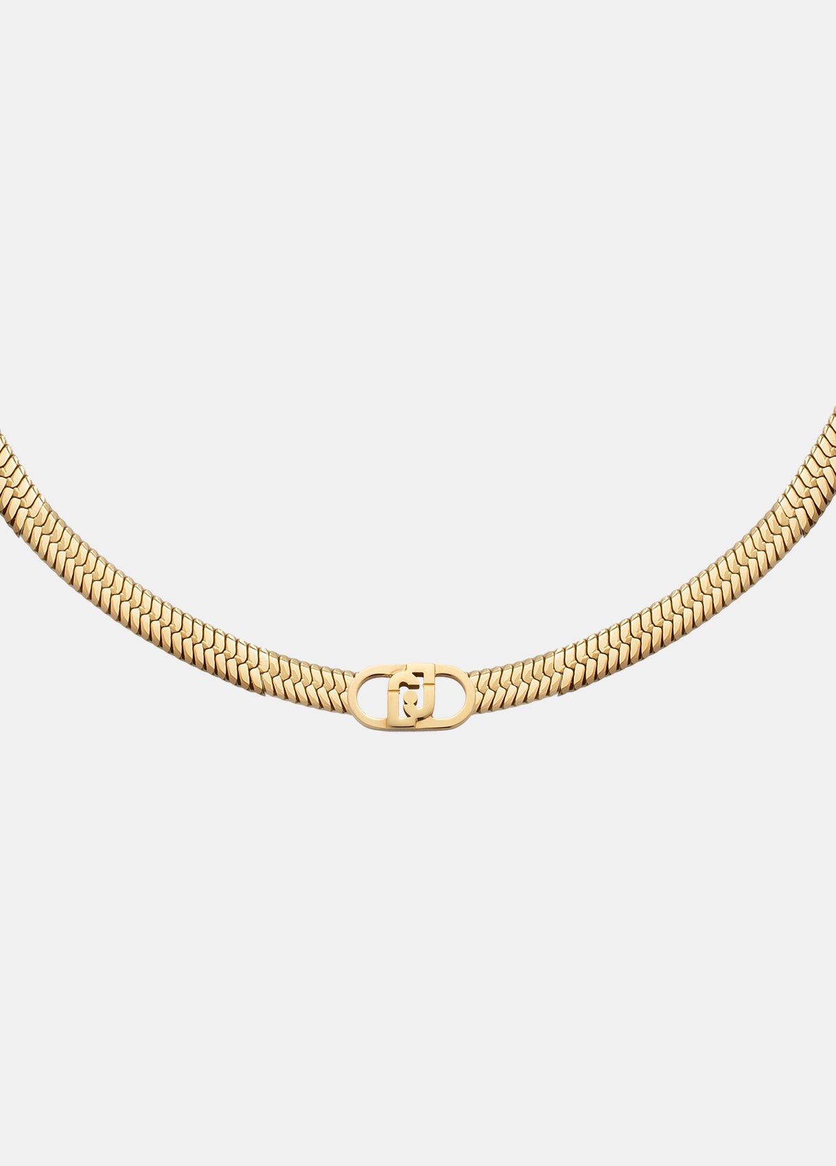 Collana Liu Jo Donna Acciaio Gold Choker Logo Monogram _LJ3067