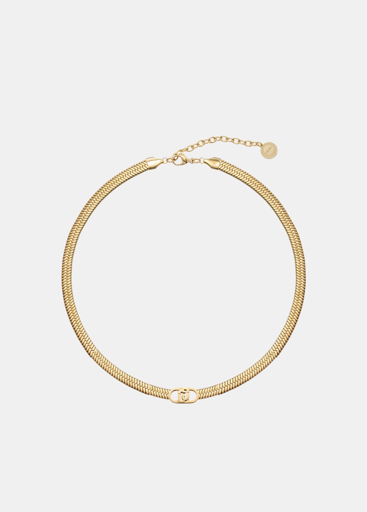Collana Liu Jo Donna Acciaio Gold Choker Logo Monogram _LJ3067