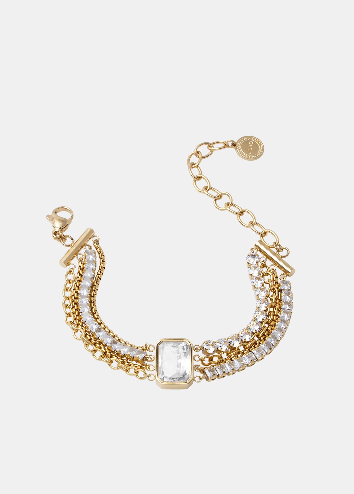 Bracciale Liu Jo Donna Acciaio  Gold Cristallo Vetro _LJ3092