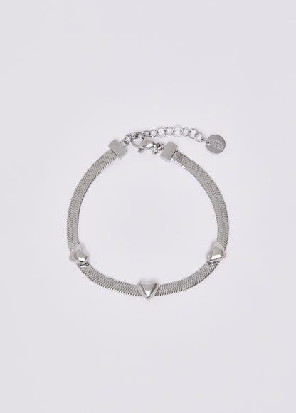 LIU JO Damenarmband aus versilbertem Stahl mit weißen Zirkonen _LJ2458 