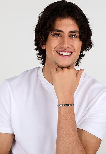Bracciale Sector Uomo Acciaio Ceramica Nera _SAFR52
