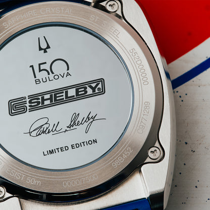 Orologio Bulova Uomo Shelby 150th Ann Limited Edition Racer Silicone Blu _98B452