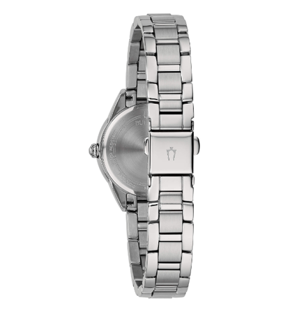 Bulova Lady Petite Damenuhr, Stahl, Nur Zeit, Rosa _96P254 