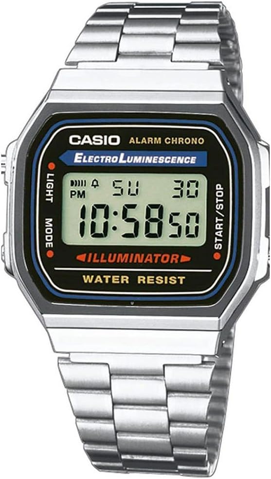 Orologio Casio Uomo Acciaio Illuminator _A168WA-1WDF