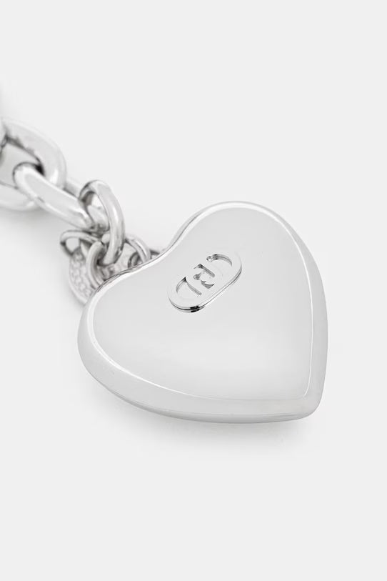 Bracciale Liu Jo Donna Acciaio Silver Catena Larga con Ciondolo Cuore Big _LJ3060