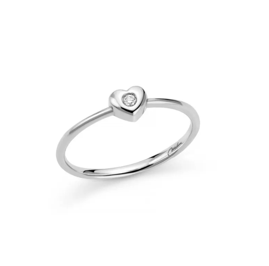 Anello Miluna Donna Oro Bianco 9kt Cuore Diamante _LID3678-002X