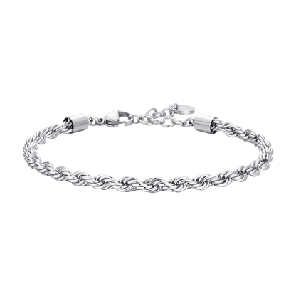 Bracciale Luca Barra Uomo Acciaio Intrecciato _BA1857