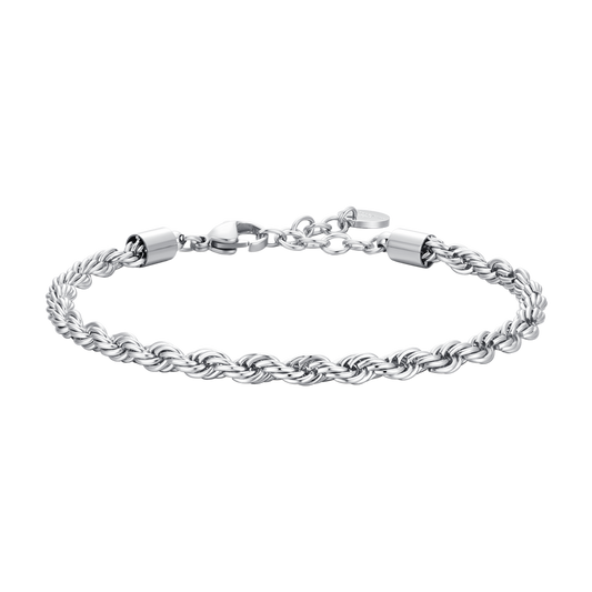 Bracciale Luca Barra Uomo Acciaio Intrecciato _BA1857