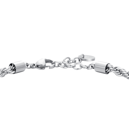 Bracciale Luca Barra Uomo Acciaio Intrecciato _BA1857