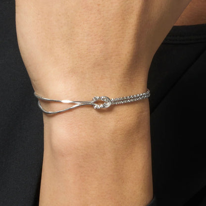 Luca Barra Herren-Armband aus Stahl mit zentraler Kompassrose und schwarzen Elementen _BA1873 
