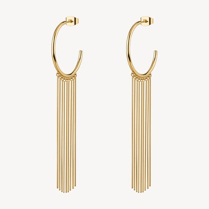 Brosway Damen-Ohrringe aus Stahl mit goldenen Creolen _BAY29 