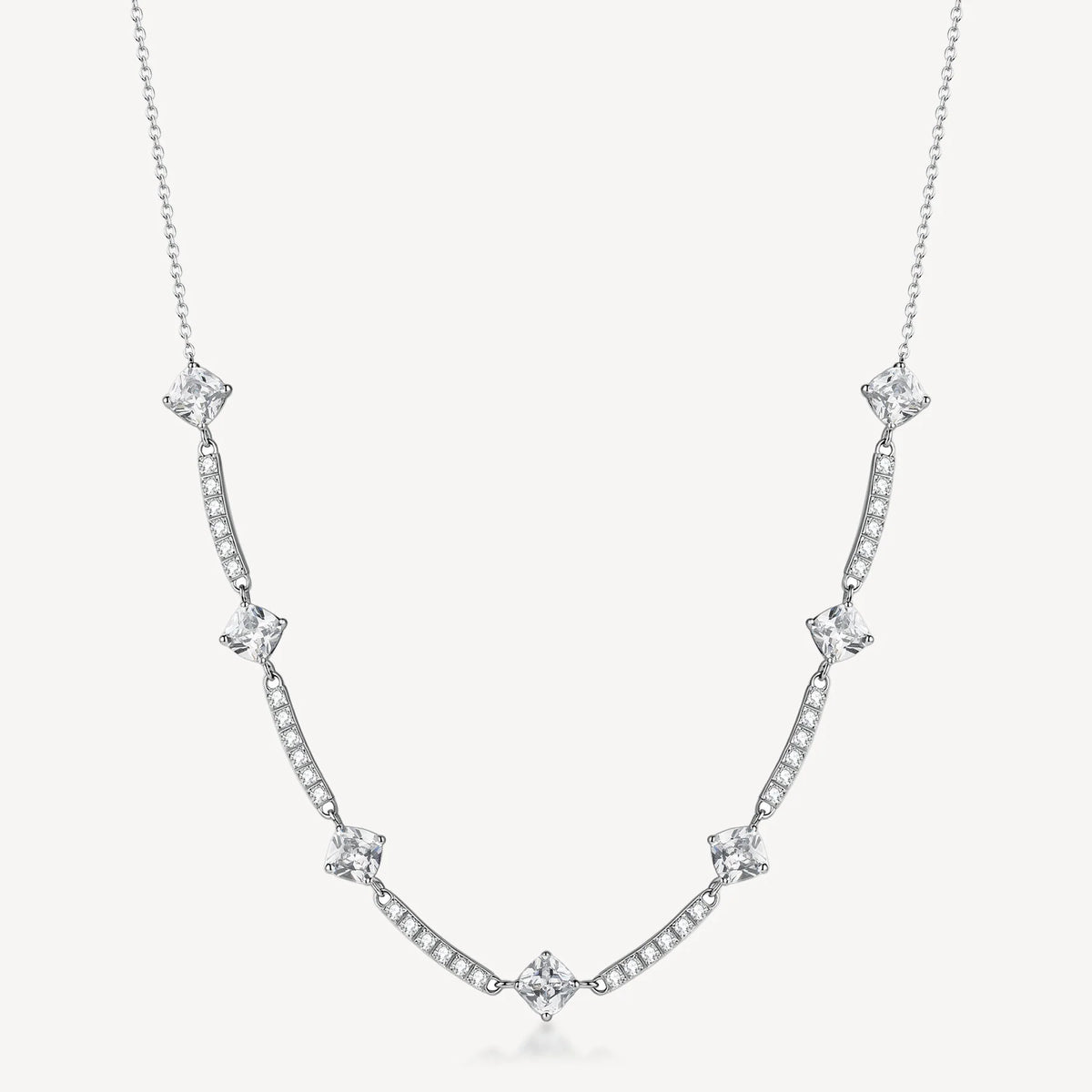 Collana Brosway Desideri Donna Acciaio Barrette Cushion cubic zirconia _BEIN038