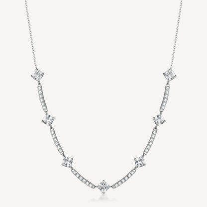 Collana Brosway Desideri Donna Acciaio Barrette Cushion cubic zirconia _BEIN038