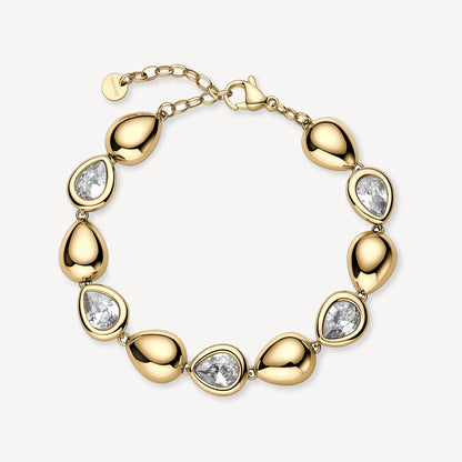 Brosway Affinity Damenarmband aus silbernem Stahl und Zirkonen BFF184