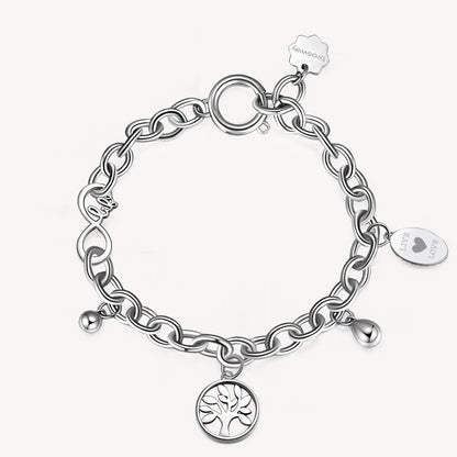 Brosway Damenarmband, Silberstahl, Lebensbaum, Chakra-Kollektion, BHKB116 