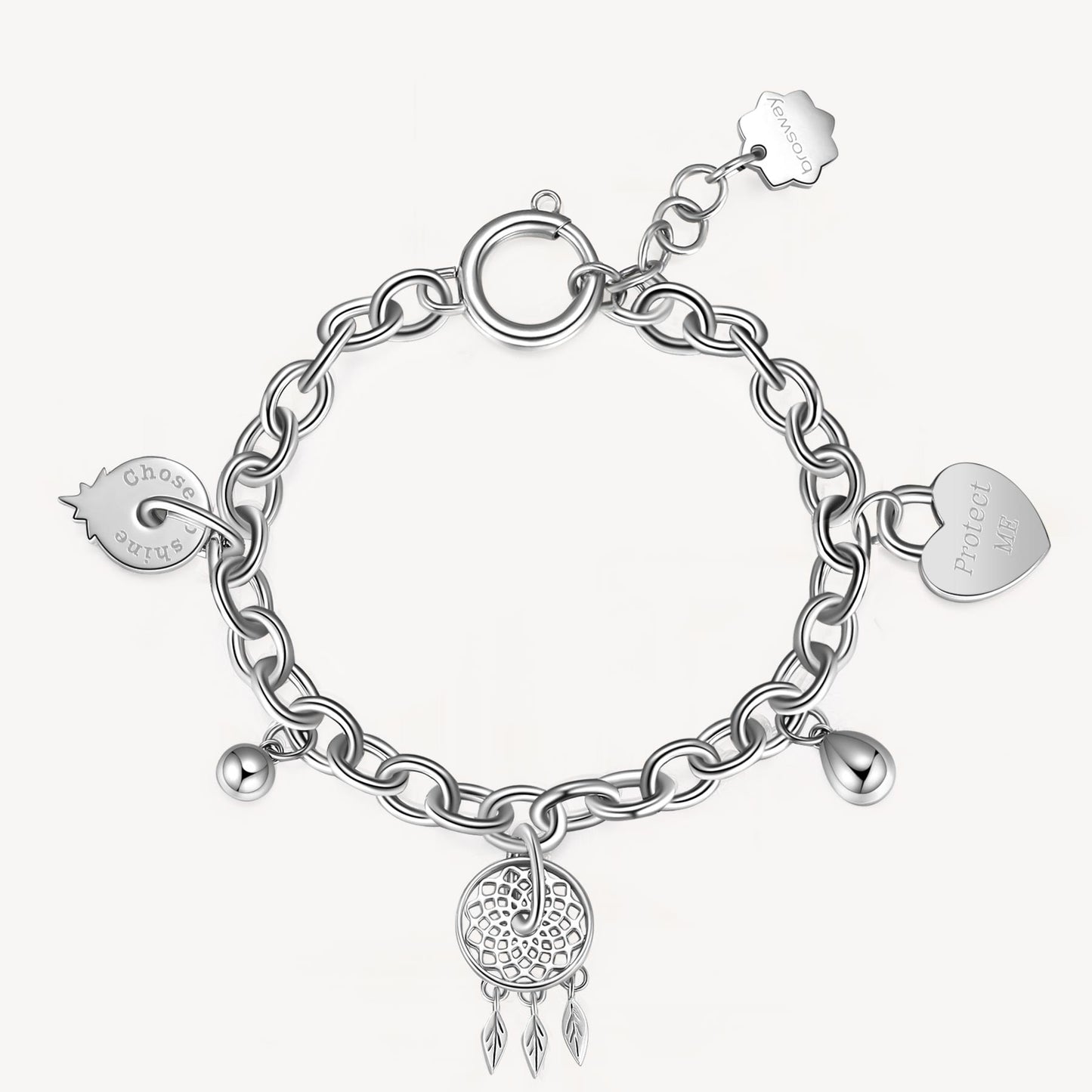 Bracciale Brosway CHAKRA Donna Acciaio Silver Acchiappasogni Cuore _BHKB117