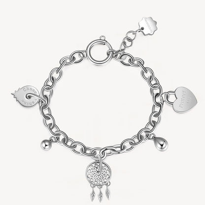 Bracciale Brosway CHAKRA Donna Acciaio Silver Acchiappasogni Cuore _BHKB117