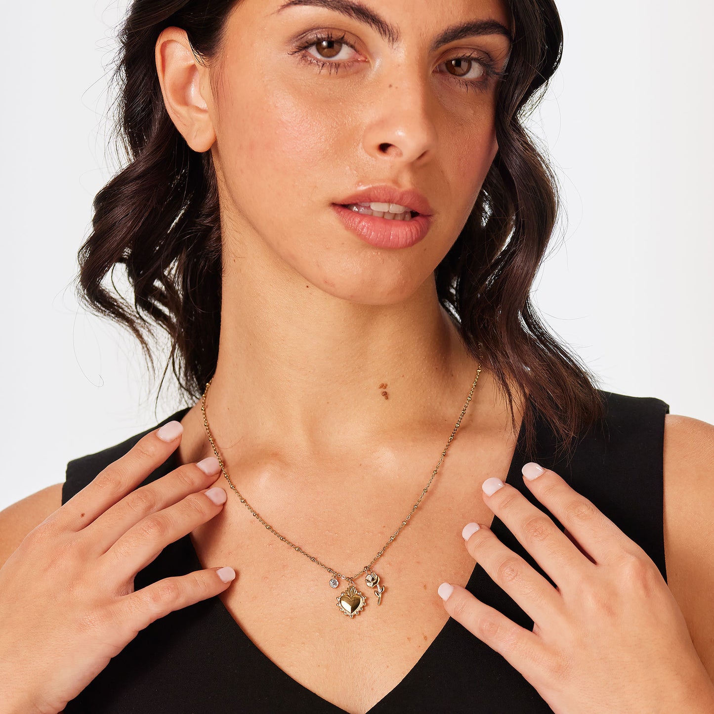 Collana Brosway CHAKRA Donna Acciaio Gold Amore Cuore _BHKN182