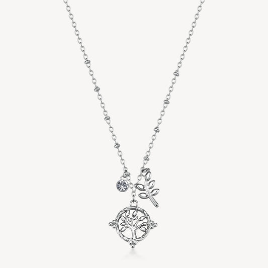 Collana Brosway Chakra Donna Acciaio Silver Albero Della Vita _BHKN187