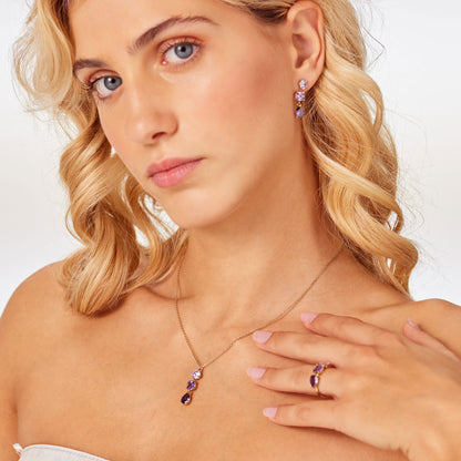 Bracciale Brosway Donna Acciaio Gold Cubic Zirconia Color Ametista _BIG03