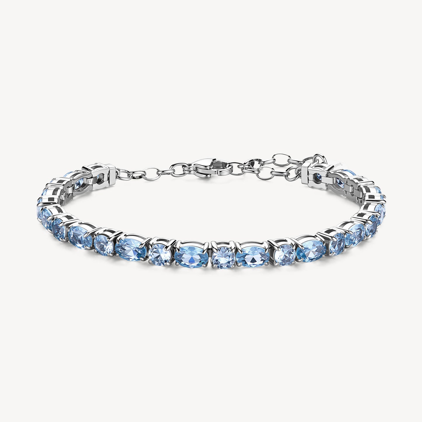 Brosway Bracciale Dreaming Donna Acciaio Silver Tennis Cubic Zirconia colore Light Sapphire _BIG20
