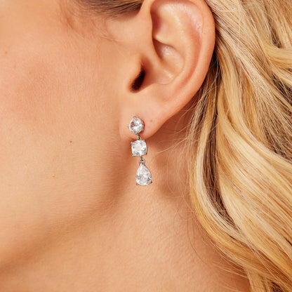 Orecchini Brosway DREAMING Donna Acciaio Silver Pendente Cristalli _BIG21