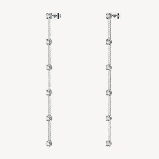 Orecchini Brosway DREAMING Donna Acciaio Silver Pendente Cubic Zirconia _BIG25