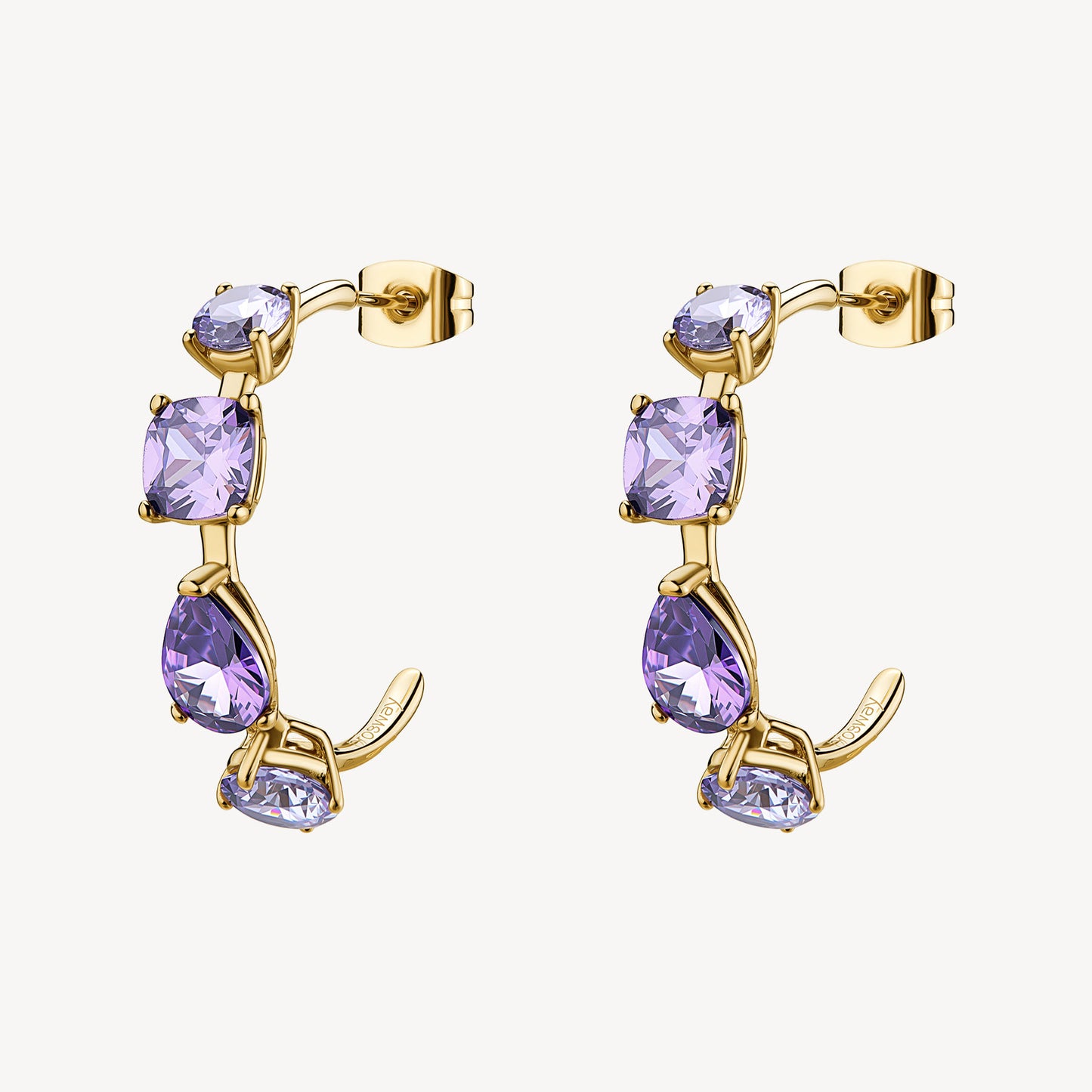 Brosway Damen-Ohrringe aus Stahl mit goldenen Creolen _BAY29 