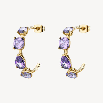 Brosway Damen-Ohrringe aus Stahl mit goldenen Creolen _BAY29 