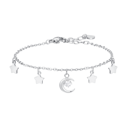 Bracciale Luca Barra Donna Acciaio ciondoli Fiore della Vita _BK2602