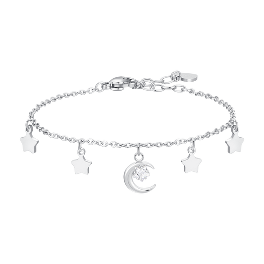 Bracciale Luca Barra Donna Acciaio ciondoli Fiore della Vita _BK2602