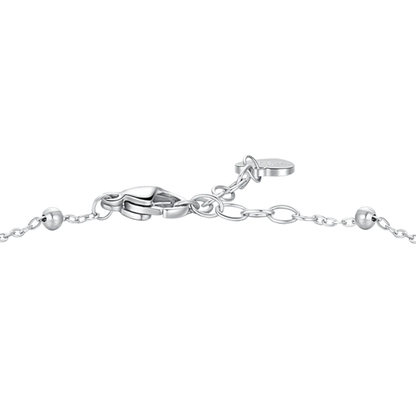Luca Barra Damen-Armband aus Stahl, Modell „Central Heart“, Blau, BK2521 