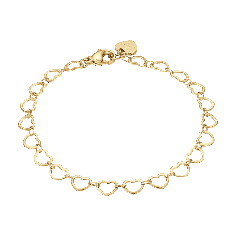 Luca Barra Damen-Tennisarmband mit abwechselnd lila und weißen Kristallen _BK2638 