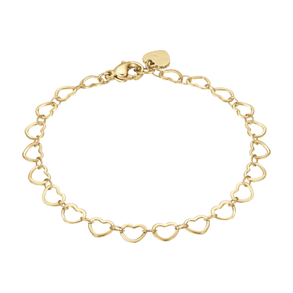 Luca Barra Damen-Tennisarmband mit abwechselnd lila und weißen Kristallen _BK2638 