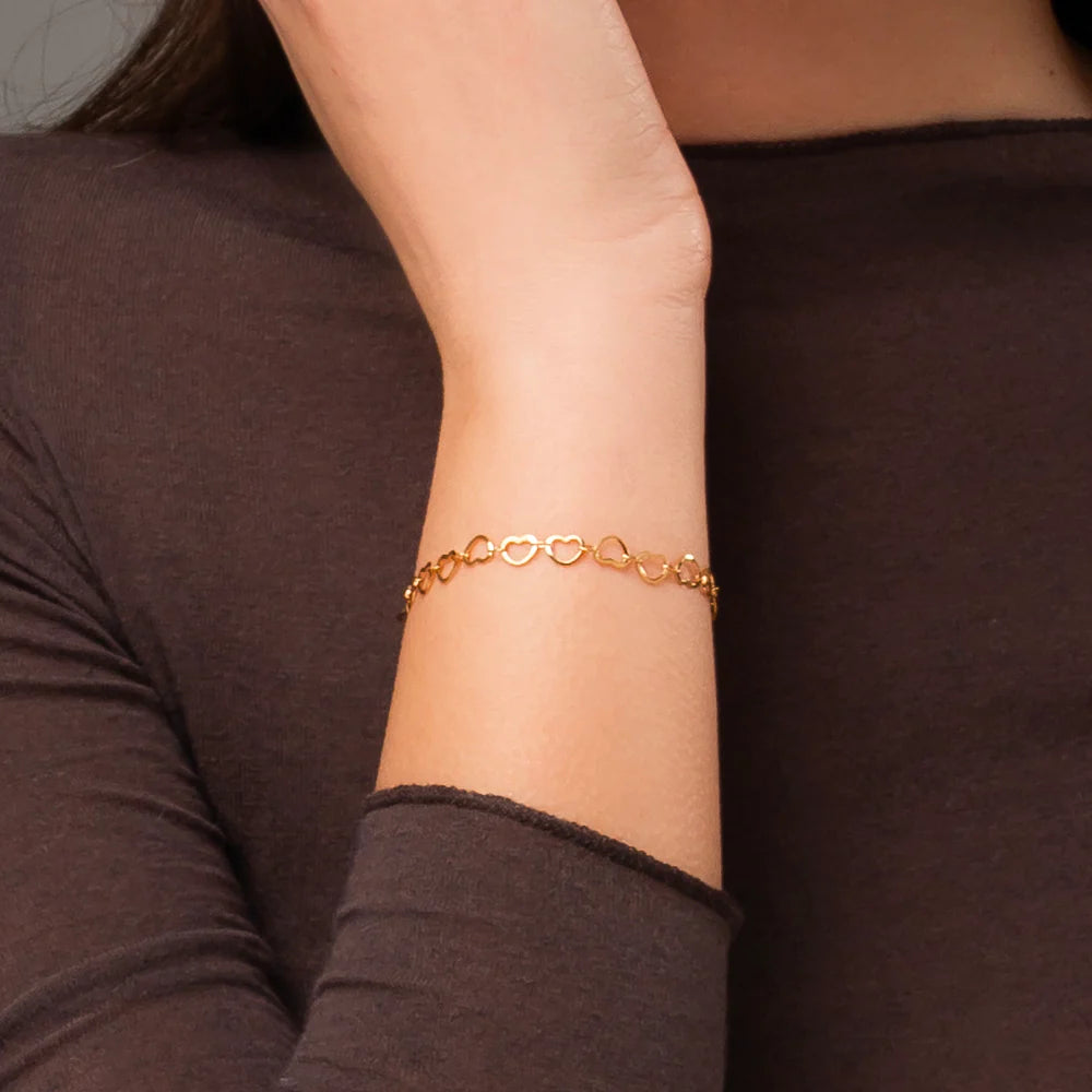 Luca Barra Damen-Tennisarmband mit abwechselnd lila und weißen Kristallen _BK2638 