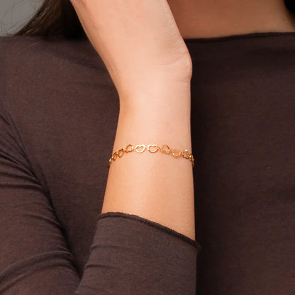 Luca Barra Damen-Tennisarmband mit abwechselnd lila und weißen Kristallen _BK2638 
