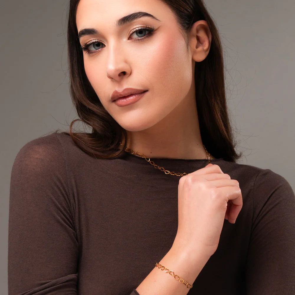 Luca Barra Damen-Tennisarmband mit abwechselnd lila und weißen Kristallen _BK2638 